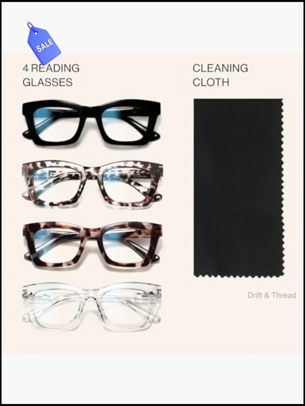 Cat Eye Blue Light Reading Glasses for Women TR90 Full Rim